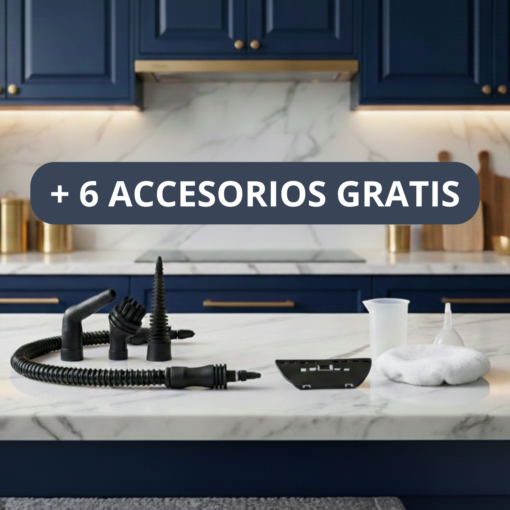 Limpiador a Vapor    + 6 Boquillas GRATIS (0,00€)