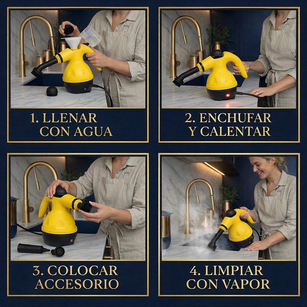 Limpiador a Vapor    + 6 Boquillas GRATIS (0,00€)