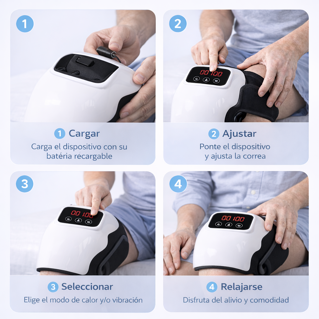 Masajeador de Rodilla + Plantilla de Ejercicios GRATIS (0,00€)